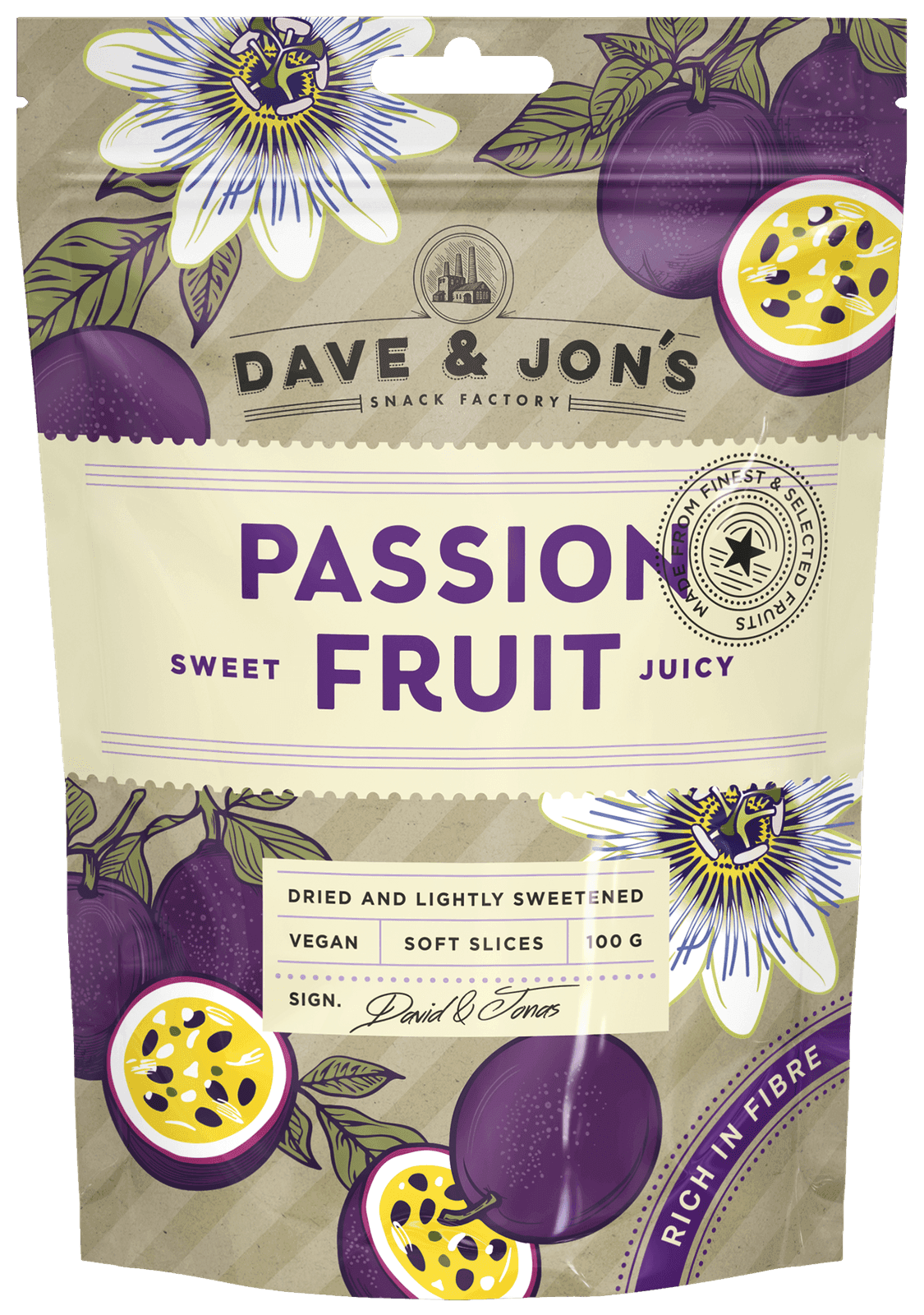 Dave & Jon's Torkad Passionsfrukt
