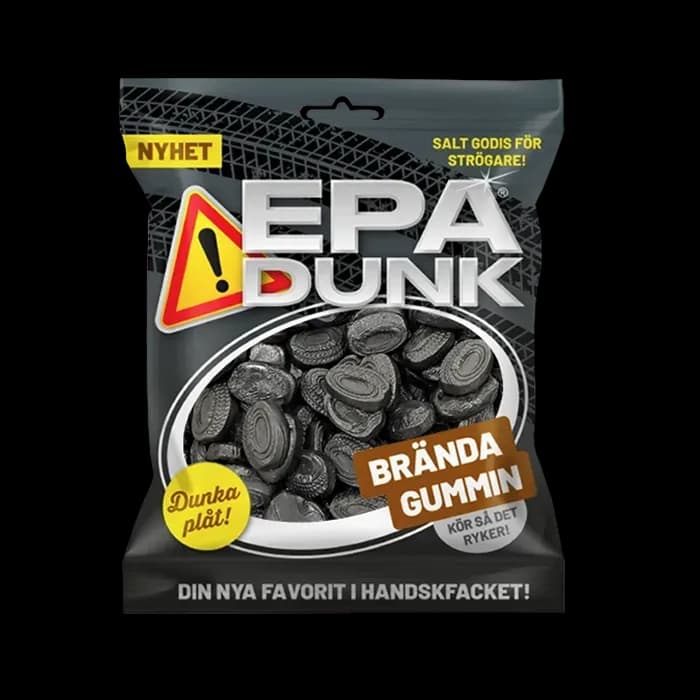 Brända Gummin