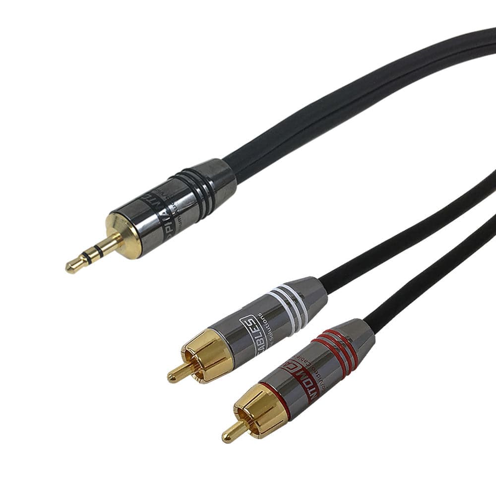 Ljudkabel 3,5 mm till 2x RCA