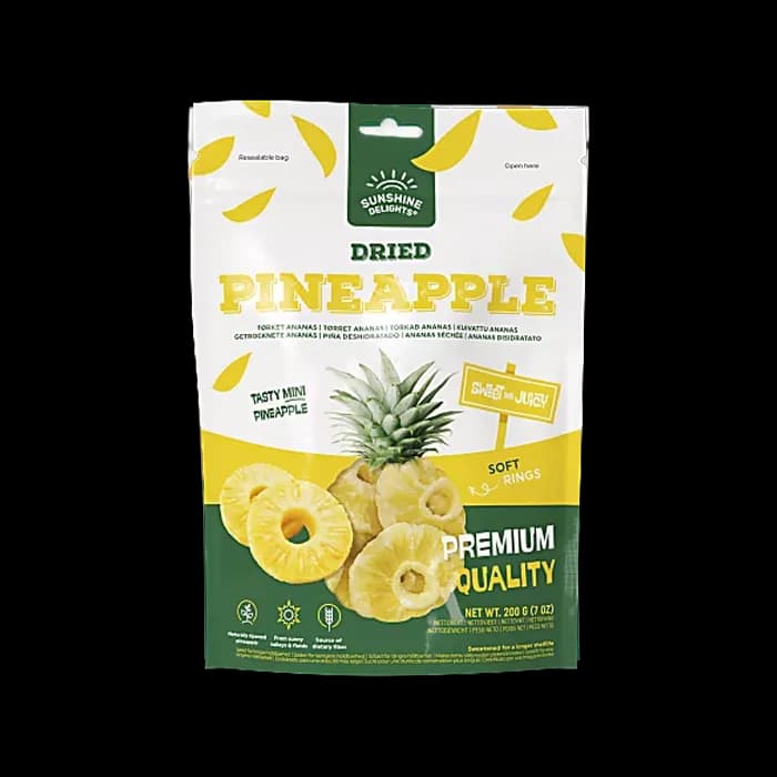 Sunshine Delights Torkad Ananas (200 g)