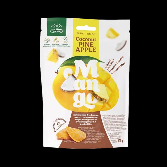 Sunshine Delights Fruit Fusion Coconut Pineapple Mango 100G