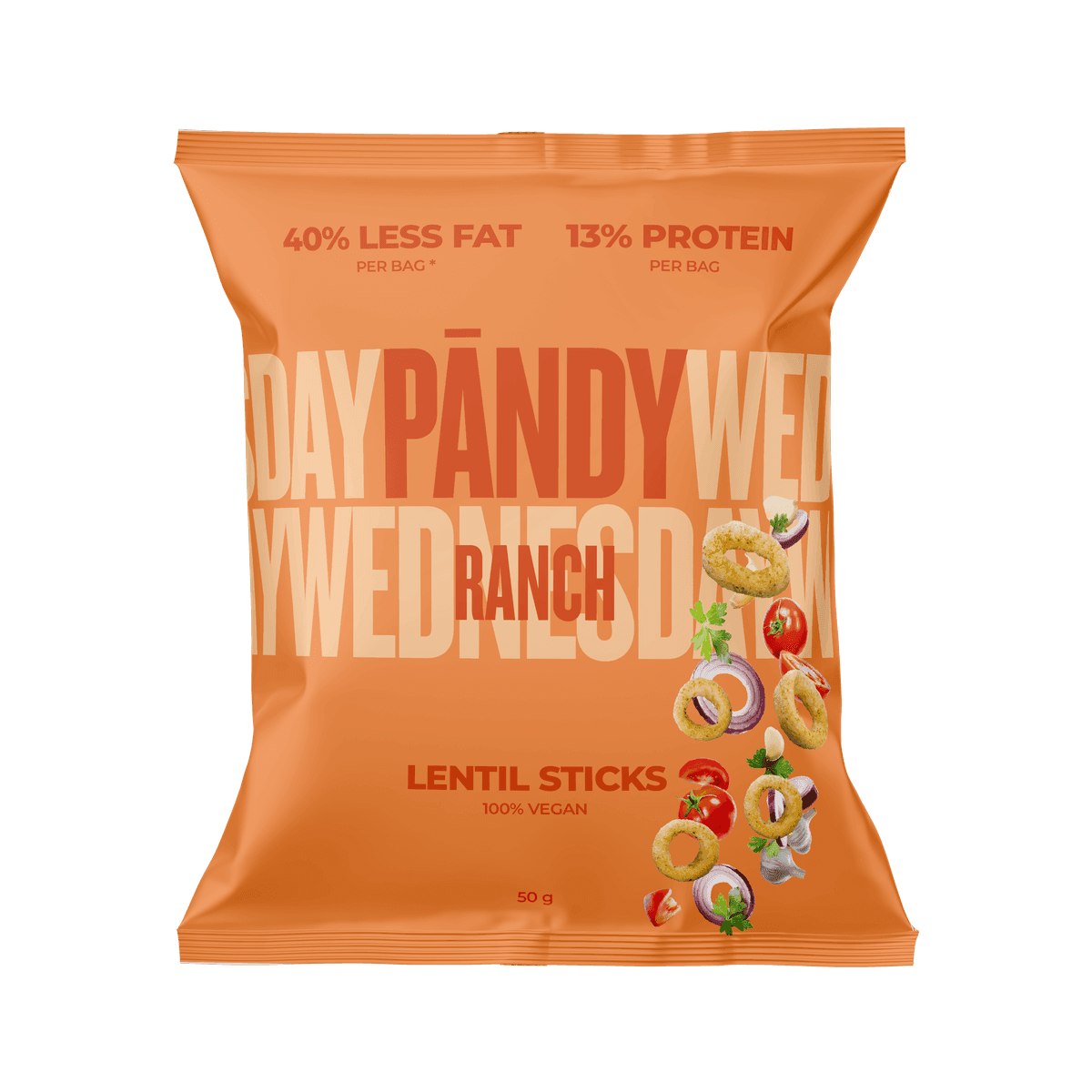 Pändy Lentil Rings Ranch 50g