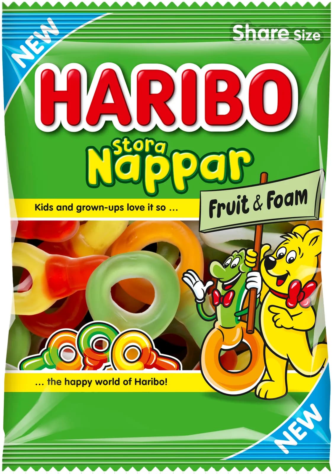 Haribo Stora Nappar 170g