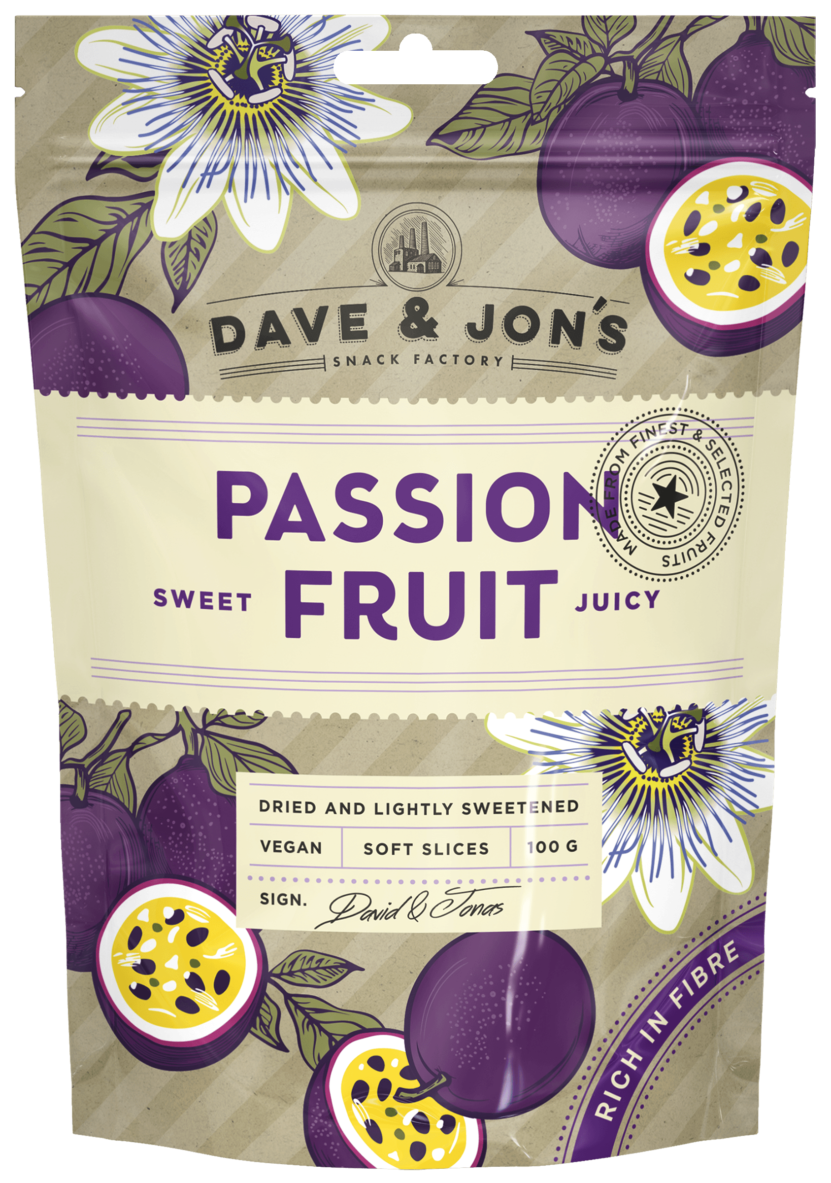 Dave & Jon's Torkad Passionsfrukt